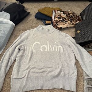 Calvin Klein Jeans Light Gray Crewneck Sweater
